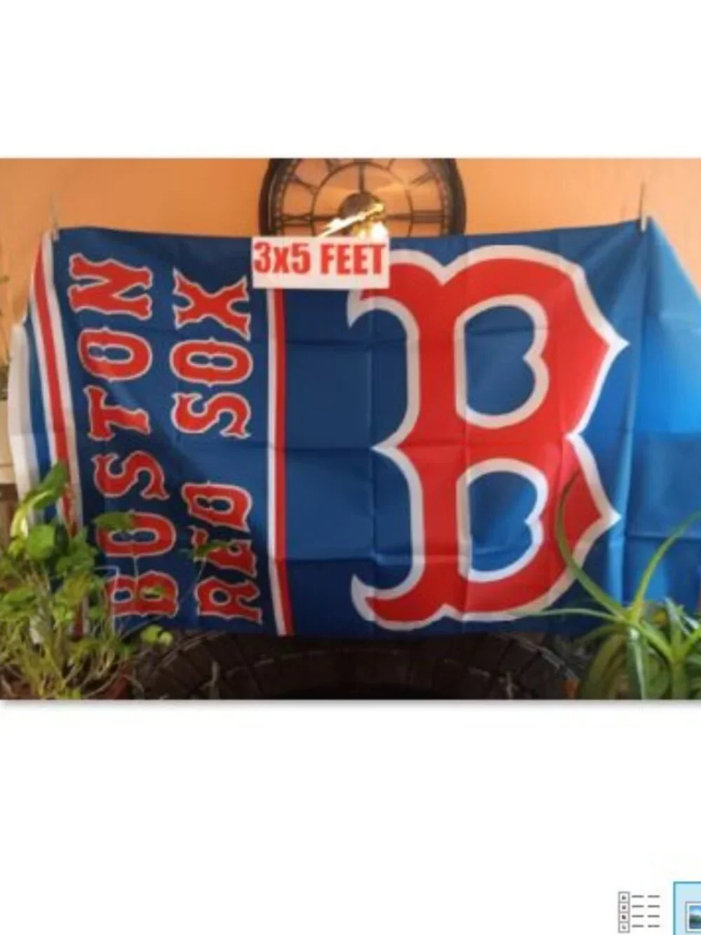 Boston Red Sox Side Print 3x5 Feet MLB Flag